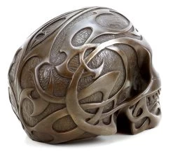 Tribal Skull - Tattoo Skull - Skull Bronze Figurine - Stevens -Salvador Dali Shop 911 659300c6bc400c