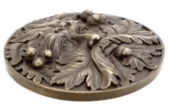 Bronze Wall Relief - Tree Spirit - Green Man - Forest Spirit - Milo