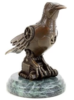Steam Punk Figurine - Bronze Bird - Contemporary Art - Martin Klein -Salvador Dali Shop 916 459300c6f9a24e