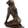 Erotic Nude - Crouching Nude Bronze - Patoue - Erotic Figurine