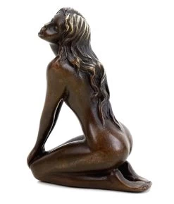 Erotic Nude - Crouching Nude Bronze - Patoue - Erotic Figurine