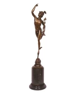 Hermes Bronze Statue - Giambologna On Marble - Greek Mythology -Salvador Dali Shop 93 459300a56a9a2f