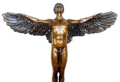 Large Ikarus Sculpture - Erotic Gay Bronze - A.A. Weinman