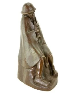 Modern Bronze - The Flute Player (1936) - Signed Ernst Barlach -Salvador Dali Shop DSC00418