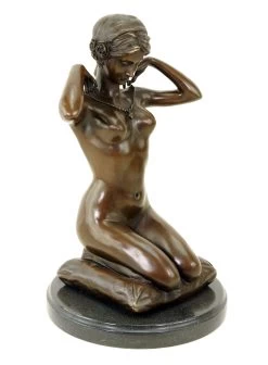 Art Nouveau Nude Bronze - New Necklace - Signed Paul Ponsard -Salvador Dali Shop DSC00461