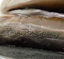 Art Nouveau Nude Bronze - New Necklace - Signed Paul Ponsard -Salvador Dali Shop DSC00468