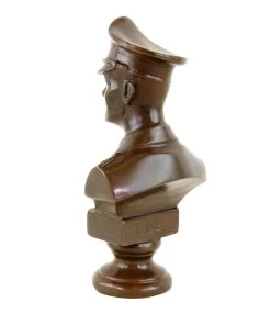 Erwin Rommel - Bronze Bust Desert Fox - Signed Lederer 2. World War -Salvador Dali Shop DSC02177