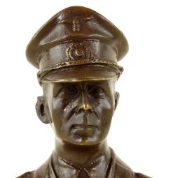 Erwin Rommel - Bronze Bust Desert Fox - Signed Lederer 2. World War -Salvador Dali Shop DSC02179