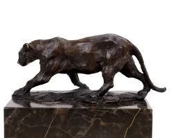 Walking Panther (1904) - Signed Bugatti - Bronze Animal Figurine -Salvador Dali Shop DSC02636