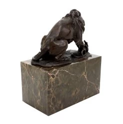 Bronze Sculpture - Lion And Serpent (1838) - A.Barye - Animal Figurine -Salvador Dali Shop DSC02649