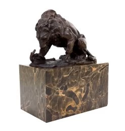 Bronze Sculpture - Lion And Serpent (1838) - A.Barye - Animal Figurine -Salvador Dali Shop DSC02653