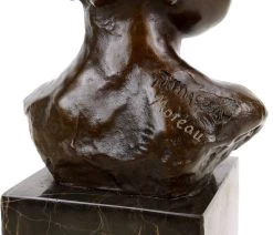 Art Nouveau Bronze Figurine - Bust Of A Boy - Signed A. Moreau -Salvador Dali Shop DSC02681