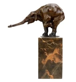 Begging Elephant (1908) - Signed Bugatti - Bronze - Animal Figurine