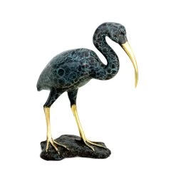 Bronze Bird Figurine - Sacred Ibis - Signed Martin Klein -Salvador Dali Shop DSC02728