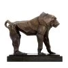 Limited Bronze Sculpture - Sacred Baboon - Signed Bugatti - Bronze Ape