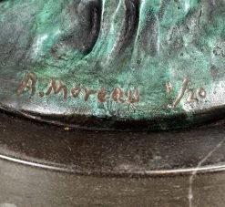 Mythological Bronze Figurine - Limited Cupid Sculpture - Signed Moreau -Salvador Dali Shop DSC03016