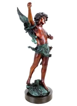 Mythological Bronze Figurine - Limited Cupid Sculpture - Signed Moreau -Salvador Dali Shop DSC03025