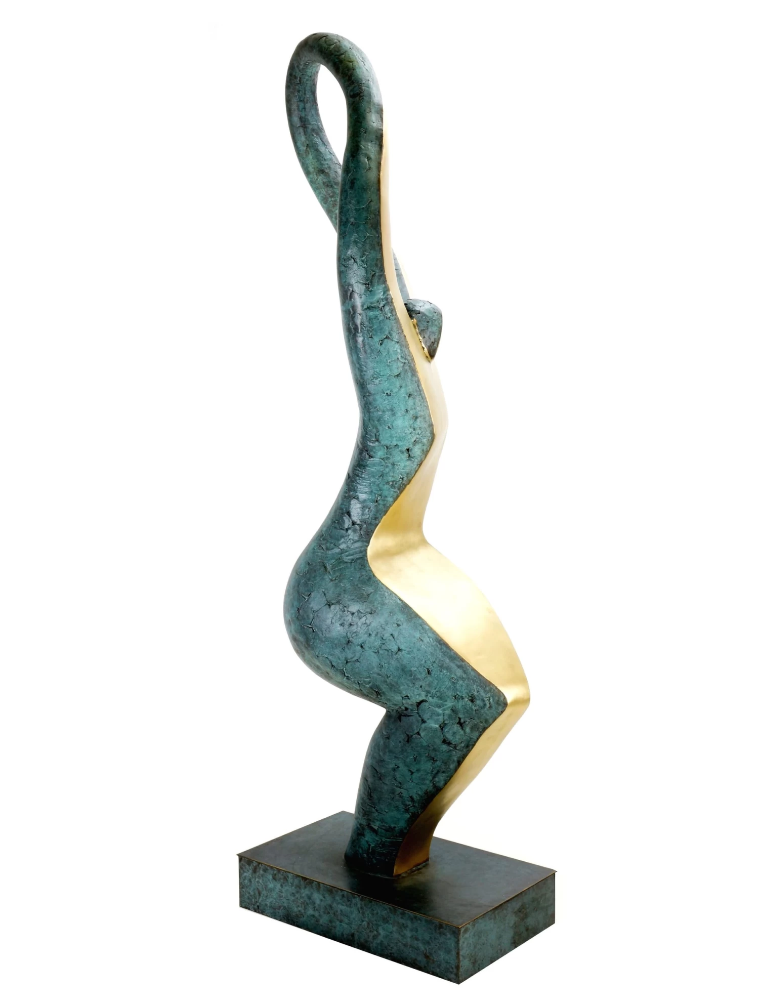 Limited Bronze Sculpture - Sunlover - Martin Klein - Abstract Figurine 4 Limited Bronze Sculpture - Sunlover - Martin Klein - Abstract Figurine - Image 4