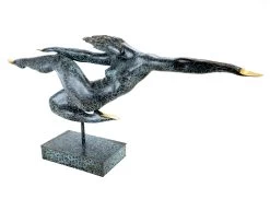 Abstract Bronze Sculpture - Free Fly - Limited - Signed Martin Klein