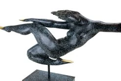 Abstract Bronze Sculpture - Free Fly - Limited - Signed Martin Klein -Salvador Dali Shop DSC03170