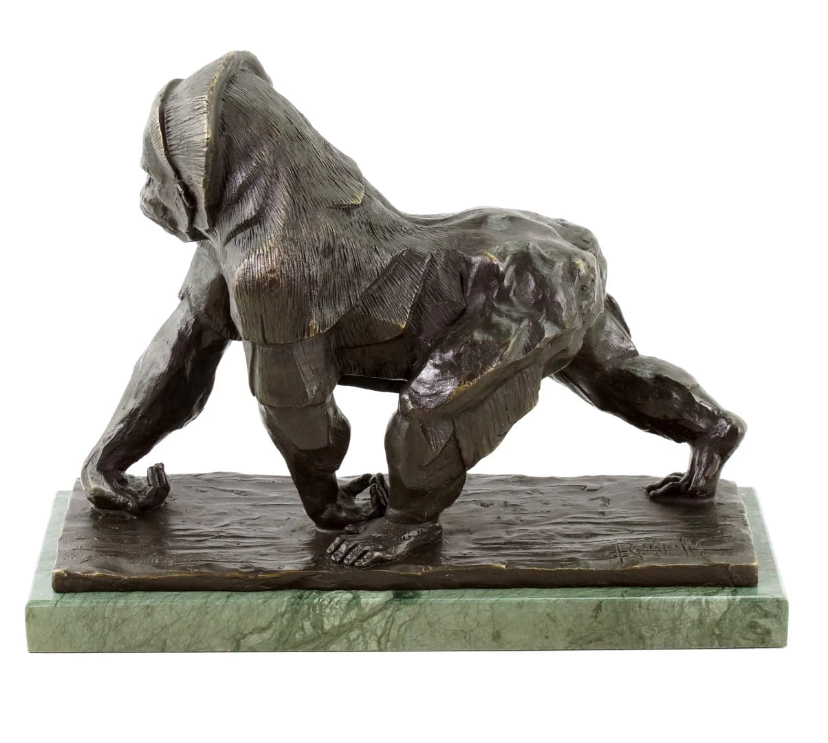 Limited Bronze Sculpture - Gorilla - Signed Bugatti - Animal Figurine 9 Limited Bronze Sculpture - Gorilla - Signed Bugatti - Animal Figurine - Image 9