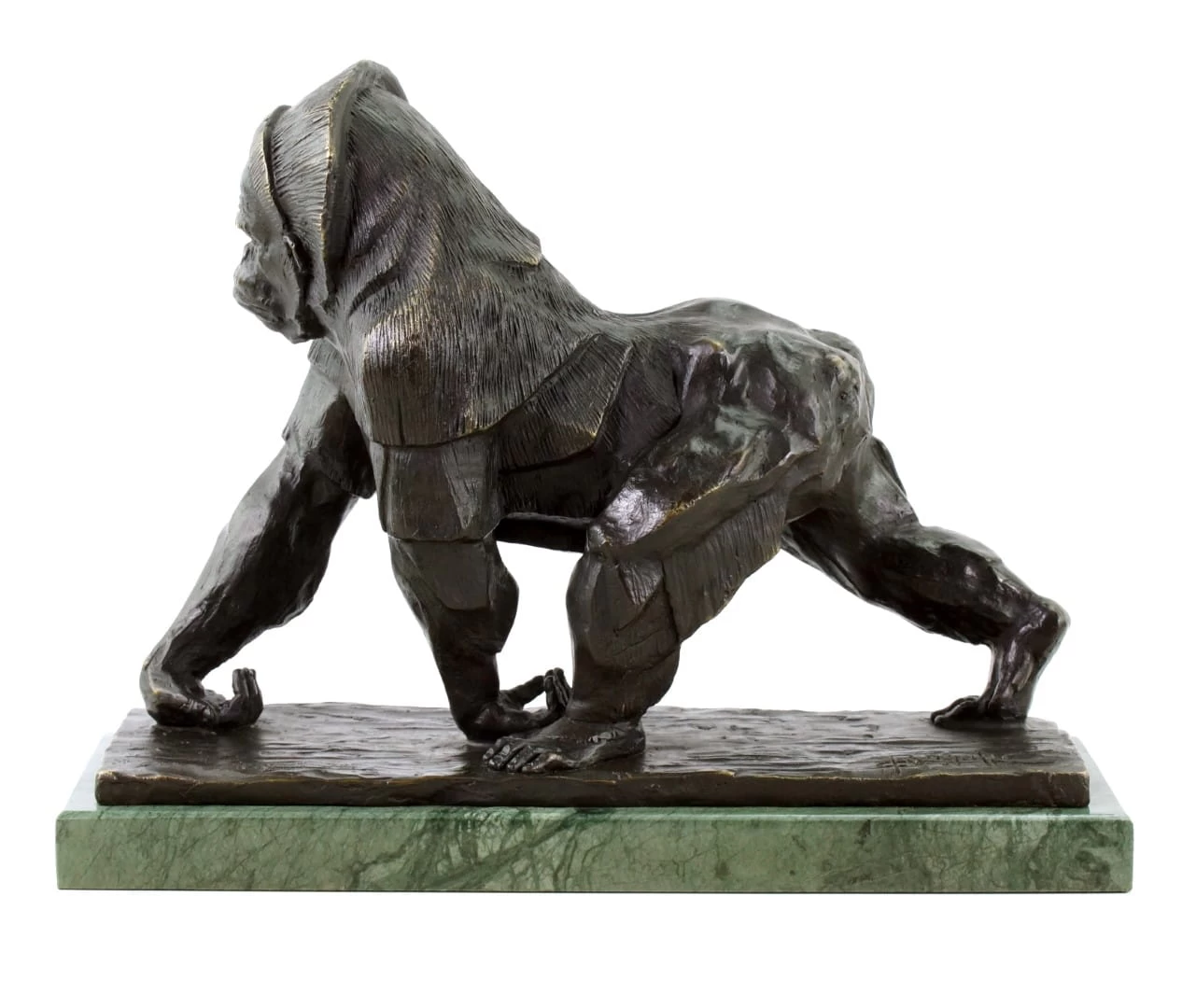 Limited Bronze Sculpture - Gorilla - Signed Bugatti - Animal Figurine 10 Limited Bronze Sculpture - Gorilla - Signed Bugatti - Animal Figurine - Image 10