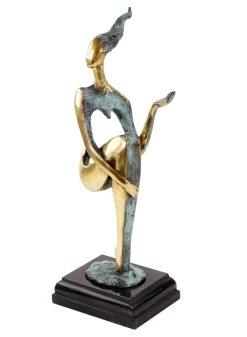 Abstract Bronze Nude - The Sitting One II - Signed M. Nick -Salvador Dali Shop DSC04742