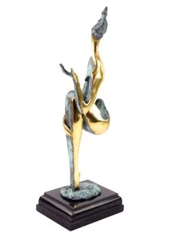 Abstract Bronze Nude - The Sitting One II - Signed M. Nick -Salvador Dali Shop DSC04745