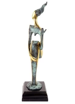 Abstract Bronze Nude - The Sitting One II - Signed M. Nick -Salvador Dali Shop DSC04746