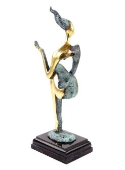 Abstract Bronze Nude - The Sitting One II - Signed M. Nick -Salvador Dali Shop DSC04749