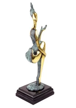 Abstract Bronze Nude - The Sitting One II - Signed M. Nick -Salvador Dali Shop DSC04751