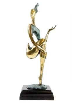 Abstract Bronze Nude - The Sitting One II - Signed M. Nick -Salvador Dali Shop DSC04755