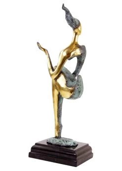 Abstract Bronze Nude - The Sitting One II - Signed M. Nick -Salvador Dali Shop DSC04761