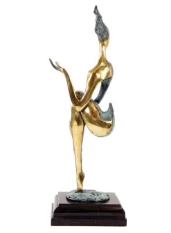 Abstract Bronze Nude - The Sitting One II - Signed M. Nick -Salvador Dali Shop DSC04762