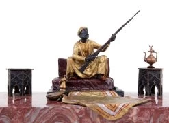 Viennese Bronze Arab Figurine - Carpet Bronze - Bergmann Stamp -Salvador Dali Shop DSC04805