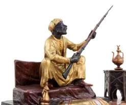 Viennese Bronze Arab Figurine - Carpet Bronze - Bergmann Stamp -Salvador Dali Shop DSC04820