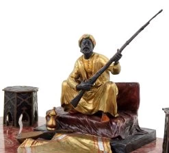 Viennese Bronze Arab Figurine - Carpet Bronze - Bergmann Stamp -Salvador Dali Shop DSC04821