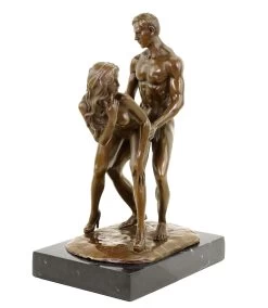 Erotic Bronze - Standing Lovers - Sex Figurine - Signed M. Nick -Salvador Dali Shop DSC04832