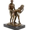 Erotic Bronze - Standing Lovers - Sex Figurine - Signed M. Nick