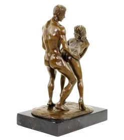 Erotic Bronze - Standing Lovers - Sex Figurine - Signed M. Nick -Salvador Dali Shop DSC04842
