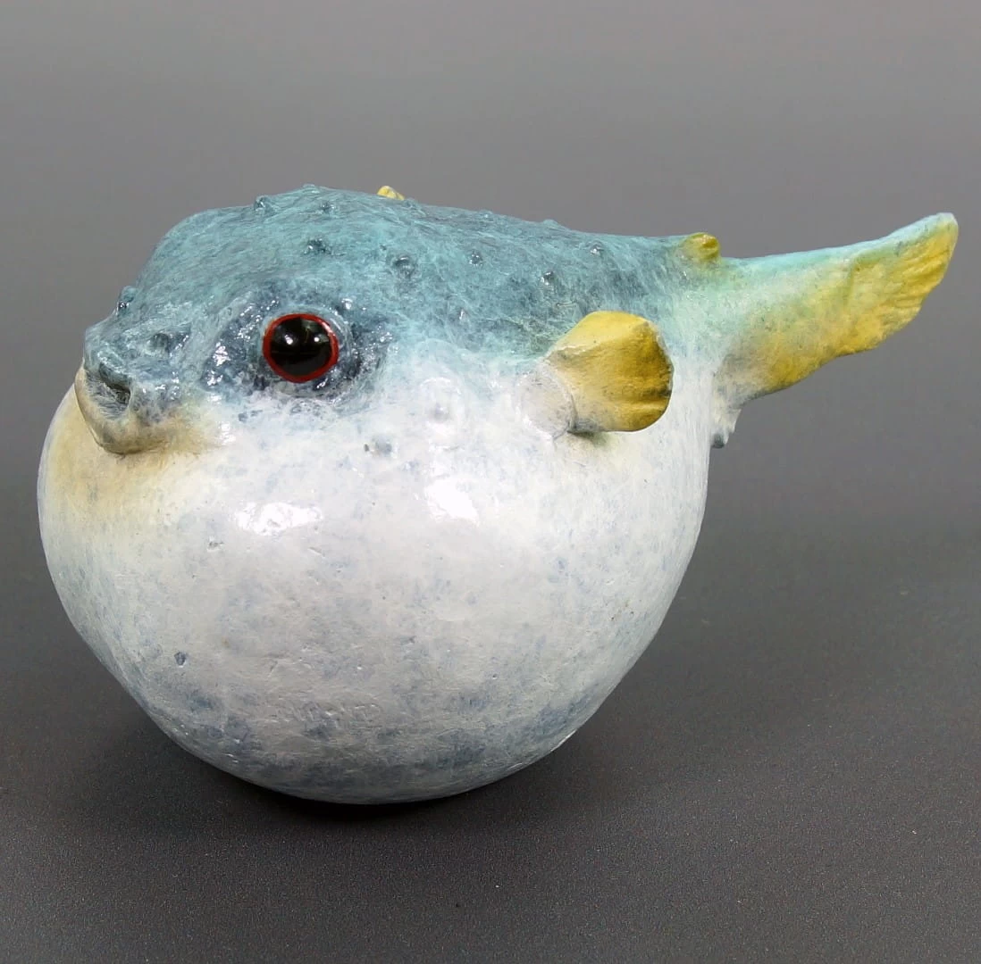 Puffer Fish - Bronze Miniature By Martin Klein - Animal Figurine 2 Puffer Fish - Bronze Miniature By Martin Klein - Animal Figurine - Image 2