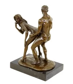 Erotic Bronze - Standing Lovers - Sex Figurine - Signed M. Nick -Salvador Dali Shop DSC04844