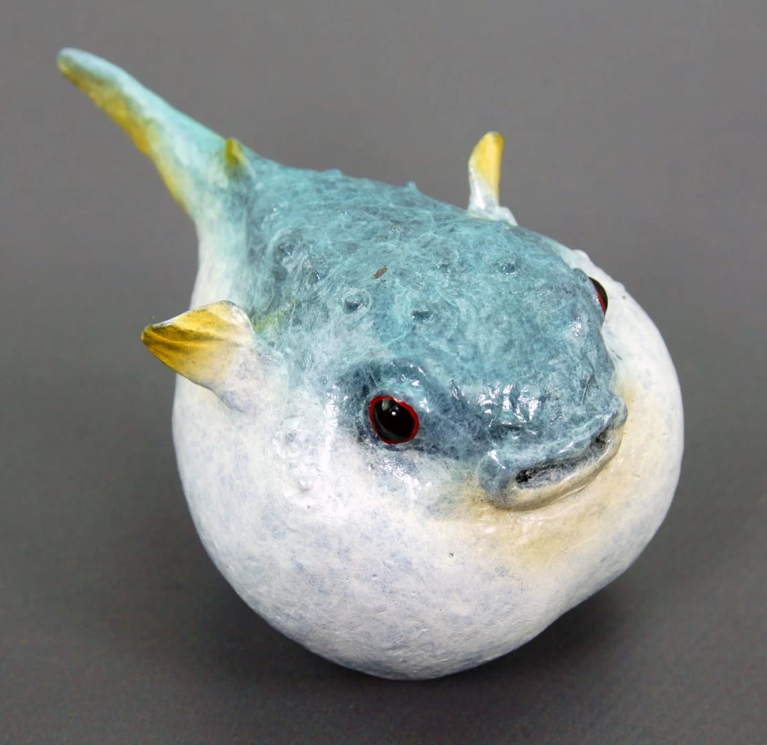 Puffer Fish - Bronze Miniature By Martin Klein - Animal Figurine 8 Puffer Fish - Bronze Miniature By Martin Klein - Animal Figurine - Image 8