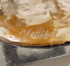 Erotic Bronze - Standing Lovers - Sex Figurine - Signed M. Nick -Salvador Dali Shop DSC04851