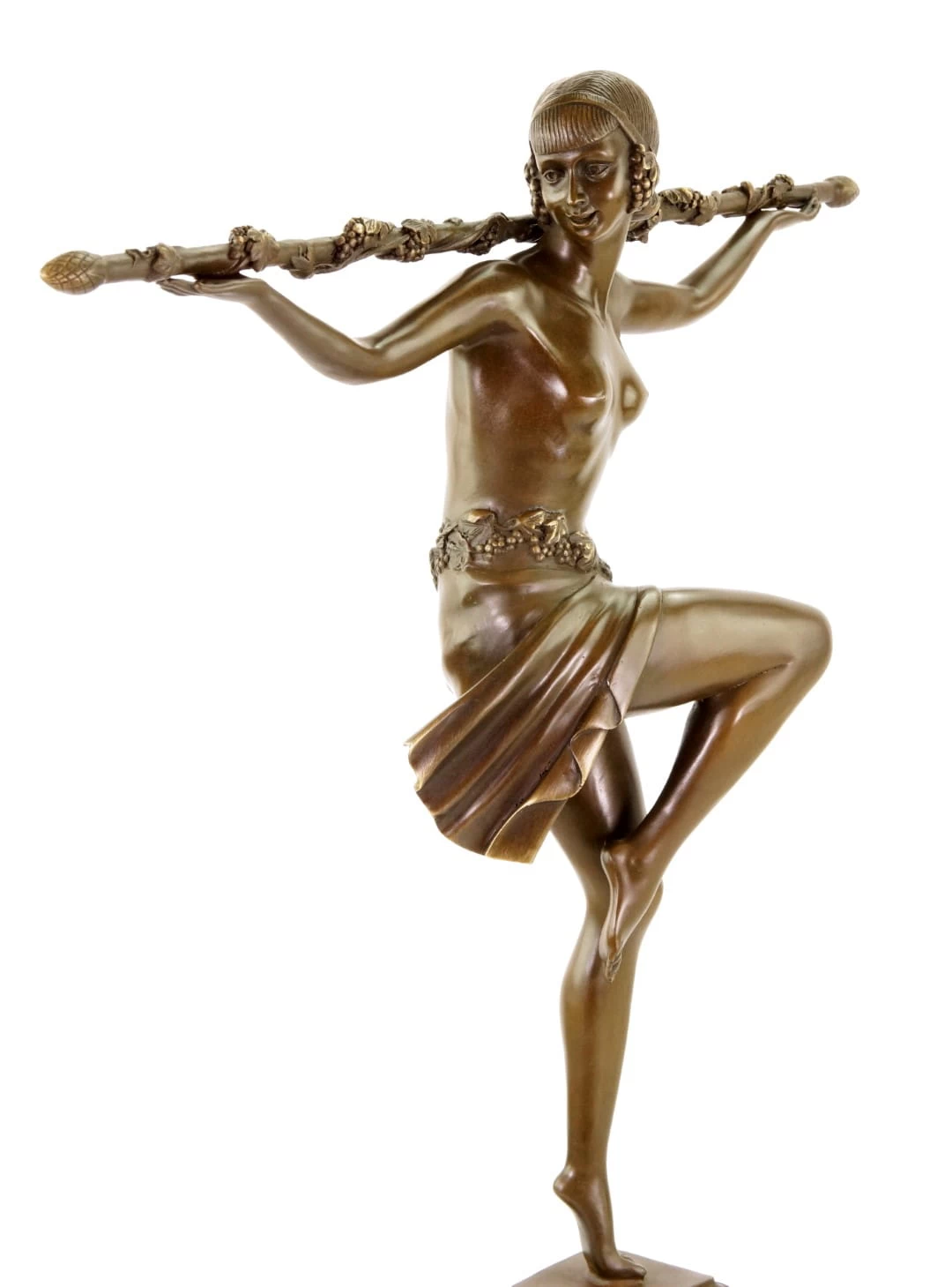 Art Deco Statue - Bacchanalian Dancer - Pierre Le Faguays 7 Art Deco Statue - Bacchanalian Dancer - Pierre Le Faguays - Image 7