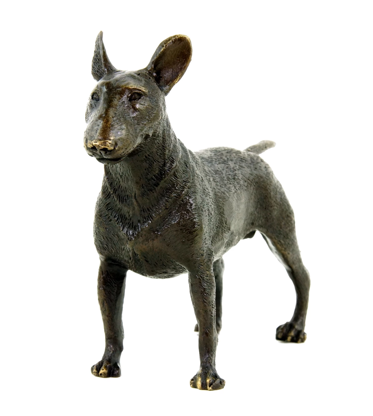 Animal Figurine - Bull Terrier - Dog Statue - Milo - Bronze Miniature 4 Animal Figurine - Bull Terrier - Dog Statue - Milo - Bronze Miniature - Image 4