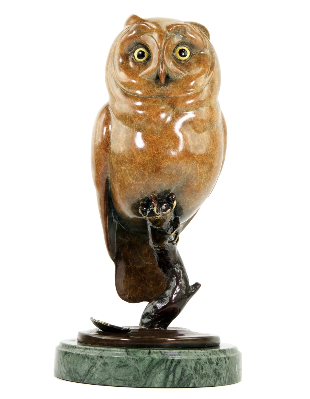 Limited Bronze Animal Figurine - Owl - Brown Owl - Signed Milo 8 Limited Bronze Animal Figurine - Owl - Brown Owl - Signed Milo - Image 8