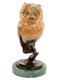 Limited Bronze Animal Figurine - Owl - Brown Owl - Signed Milo 23 Limited Bronze Animal Figurine - Owl - Brown Owl - Signed Milo -Salvador Dali Shop DSC04937