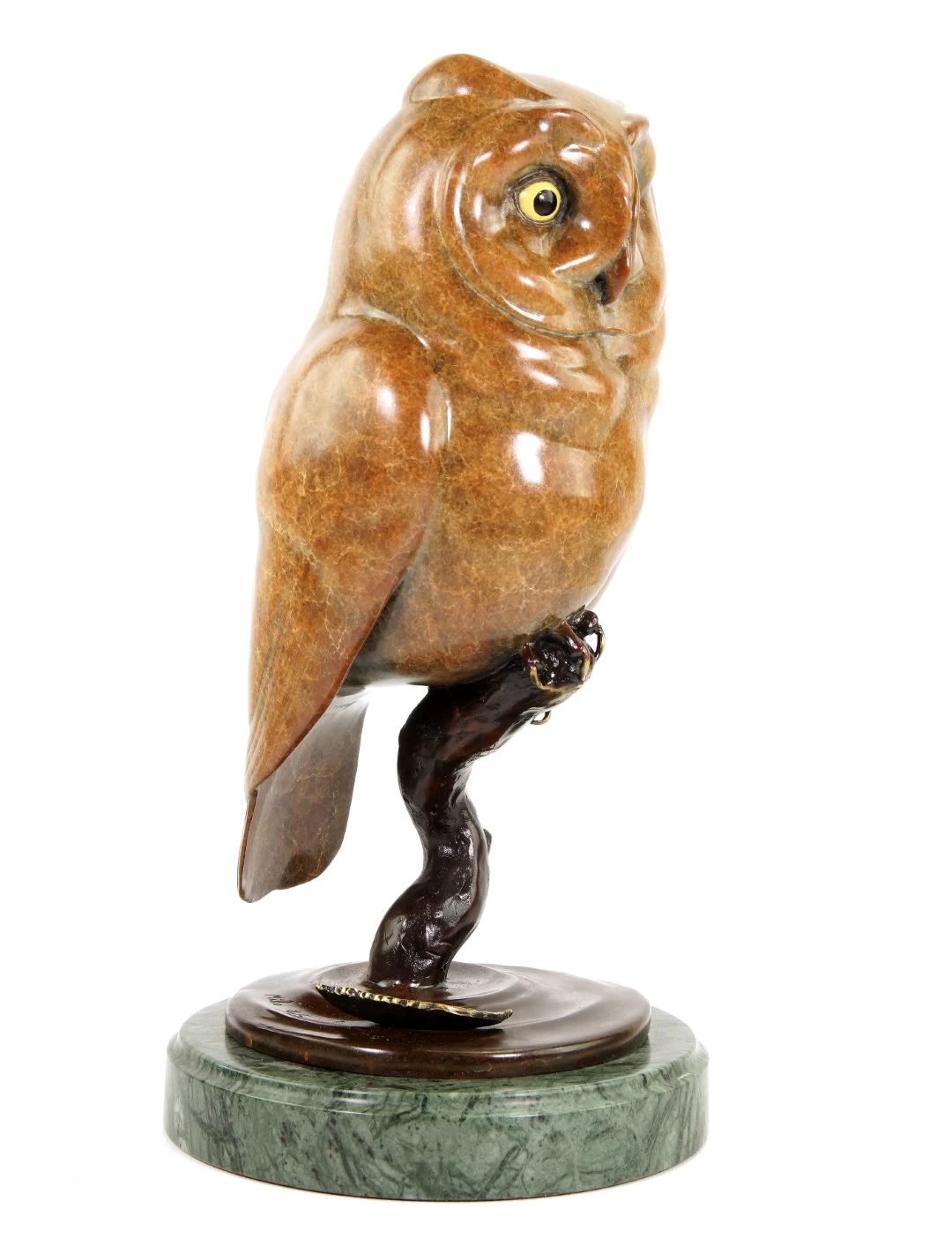 Limited Bronze Animal Figurine - Owl - Brown Owl - Signed Milo 10 Limited Bronze Animal Figurine - Owl - Brown Owl - Signed Milo - Image 10