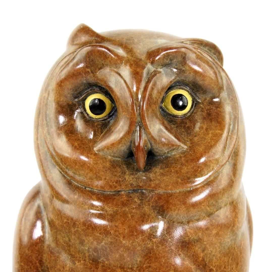 Limited Bronze Animal Figurine - Owl - Brown Owl - Signed Milo 13 Limited Bronze Animal Figurine - Owl - Brown Owl - Signed Milo - Image 13